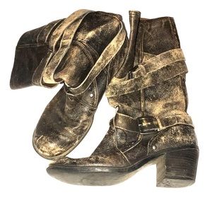Nine West distressed boots